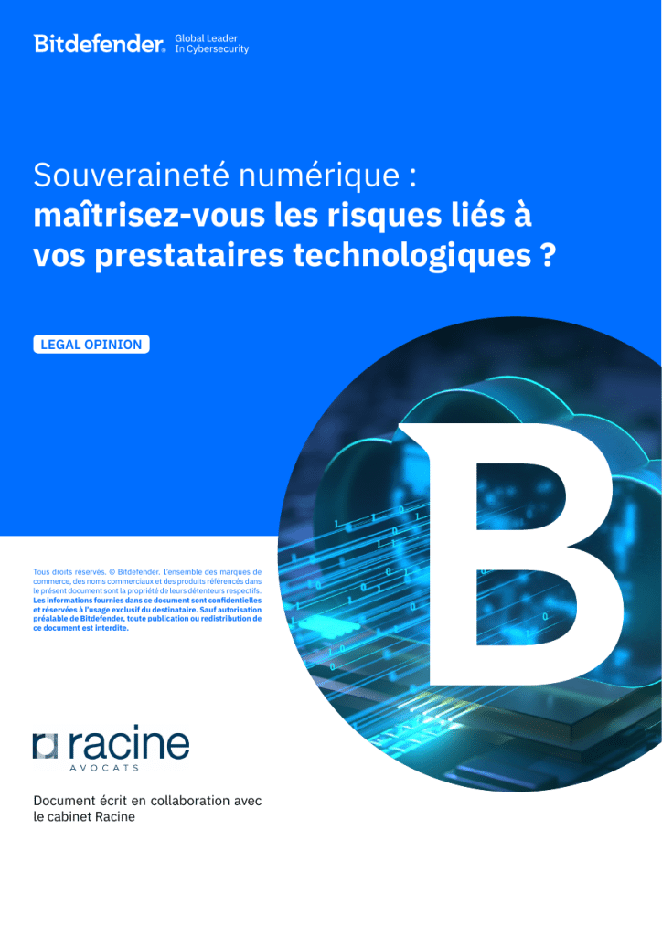 Couverture : Souveraineté numérique : maîtrisez-vous les risques liés à vos prestataires technologiques ?